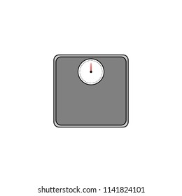 Weight Scale sign vector isolated