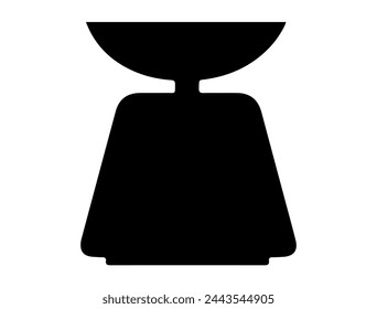 Weight scale silhouette vector art
