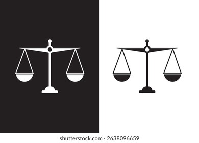 Weight scale silhouette vector art