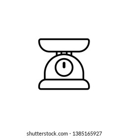 Weight, Scale Stroke Vector Icon