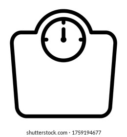 Weight scale symbol icon vector