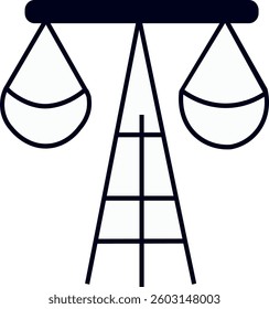 weight scale vector design icon illustration