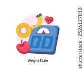 Weight Scale vector EPS 10 File