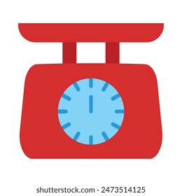 Weight Scale Vector Flat Icon Design