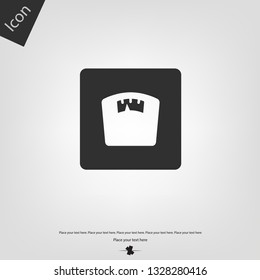 Weight scale vector icon