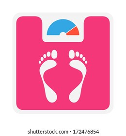 Weight scale vector icon