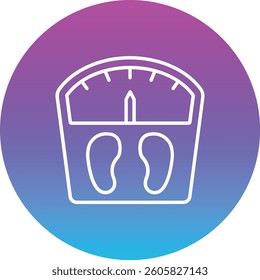 Weight Scale vector icon. Can be used for printing, mobile and web applications.