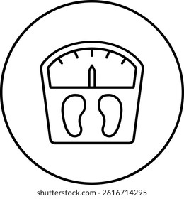 Weight Scale vector icon. Can be used for printing, mobile and web applications.