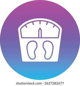 ícone do vetor Escala de Peso. Pode ser usado para impressão, aplicativos móveis e da Web.