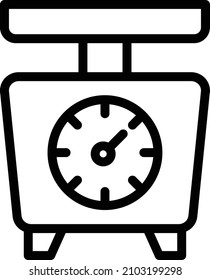 Weight scale Vector Icon Design Illustration