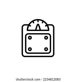 weight scale vector icon. medicine icon outline style. perfect use for logo, presentation, website, and more. simple modern icon design line style