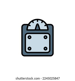 weight scale vector icon. medicine icon color outline style. perfect use for logo, presentation, website, and more. simple modern icon design filled line style