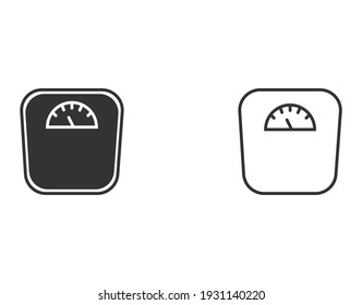 Weight scale vector icon sign symbol