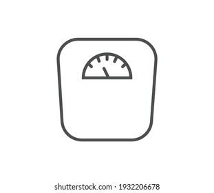 Símbolo de icono de vector de escala de peso