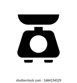 Weight Scale Vector icon Solid style. EPS 10