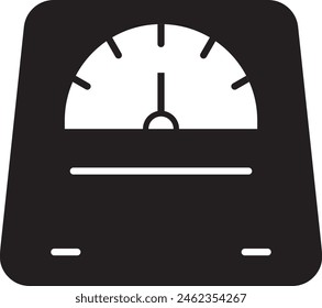 Weight scale vector icon, Weighing machine icon.