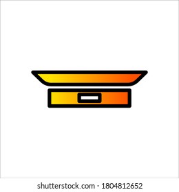 weight scale vector illustration. good for food or restaurant industry. 