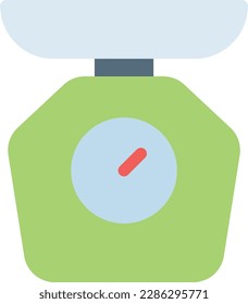 weight scale Vector illustration on a transparent background.Premium quality symbols. Line Color vector icon for concept and graphic design.