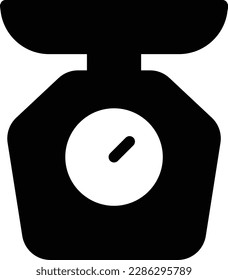 escala de peso Ilustración vectorial en un fondo transparente.Símbolos de calidad premium.Icono vector glifos para concepto y diseño gráfico.