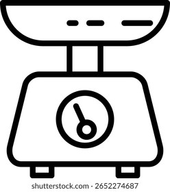 Design de ícone de linha de vetor de Escala de Peso