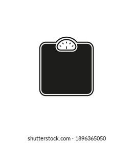 Weight Scales Icon Design In Flat Style. Isolated. Vector.