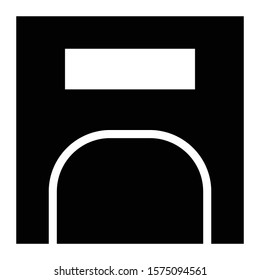 weight scales icon glyph vector design