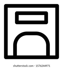 weight scales icon outline vector design