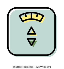 weight scales icon vector illustration