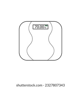 weight scales icon vector illustration logo design