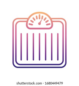 el peso escala el icono nolan. Línea delgada simple, contorno vectorial de iconos de instrumentos de medida para ui y ux, sitio web o aplicación móvil