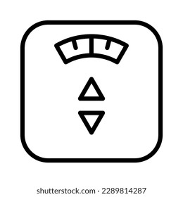 weight scales outline icon vector illustration