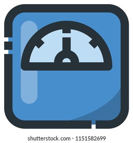 Weight Scales Vector Filled Line Icon 32x32 Pixel Perfect. Editable 2 Pixel Stroke Weight. Colorful Medical Health Icon for Website Mobile App Presentation