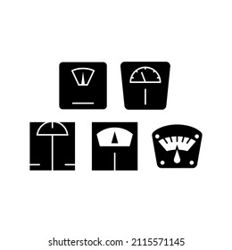 Icono de juego de peso aislado en fondo blanco