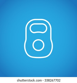 Weight sign icon, Kettle bell icon - Vector