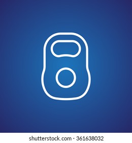Weight sign icon, Kettle bell icon - Vector