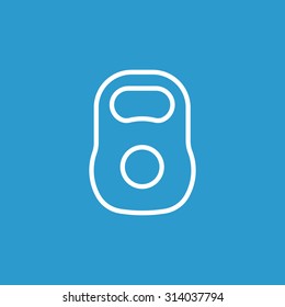 Weight sign icon, Kettlebell icon - Vector