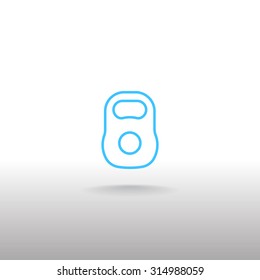 Weight sign icon, Kettlebell icon - Vector