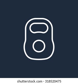 Weight sign icon, Kettlebell icon - Vector