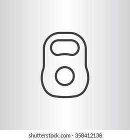 Weight sign icon, Kettlebell icon - Vector