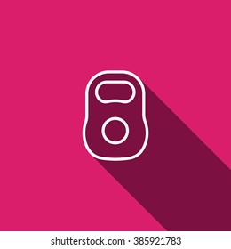 Weight sign icon, Kettlebell icon - Vector