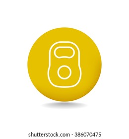 Weight sign icon, Kettlebell icon - Vector
