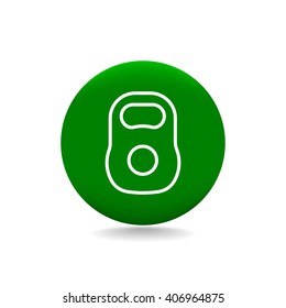 Weight sign icon, Kettlebell icon - Vector