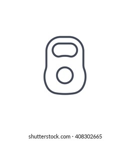 Weight sign icon, Kettlebell icon - Vector