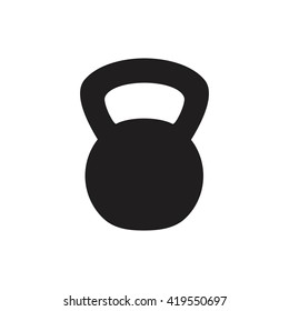 Weight sign icon, Kettlebell icon - Vector