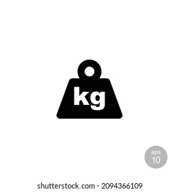 Weight simple flat icon vector illustration
