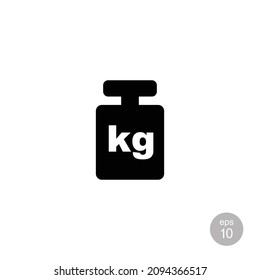 Weight simple flat icon vector illustration