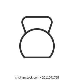 Weight thin line icon. Symbol in trendy outline style. Premium design for web and apps. Perfect for UI. 