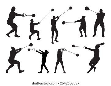 Weight Throw Vector For Print, Weight Throw Clipart, Weight Throw Illustration