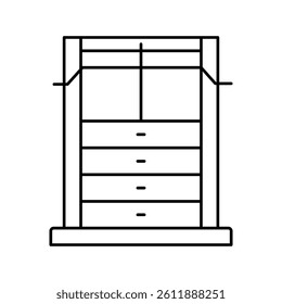 weight training apparatus line icon vector. weight training apparatus sign. isolated contour symbol black illustration