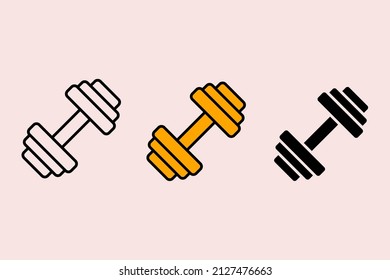 weight training icons  symbol vector elements for infographic web